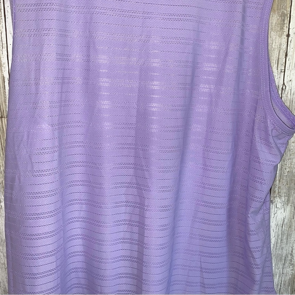 ZYIA Active Lavender Performance Perforated Workout Tank - Picture 4 of 6